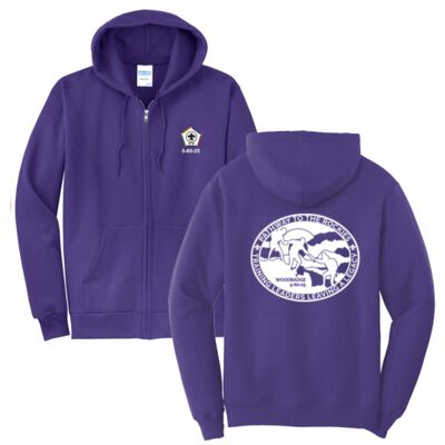 PTTR Wood Badge - Core Fleece Full Zip Hooded Sweatshirt Thumbnail