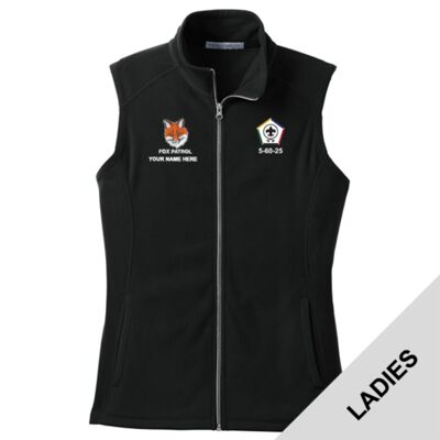 PTTR Wood Badge - Women's Microfleece Vest Thumbnail