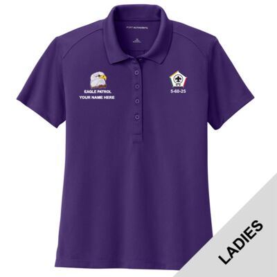 PTTR Wood Badge - Women's Wearever Performance Pique Polo Thumbnail